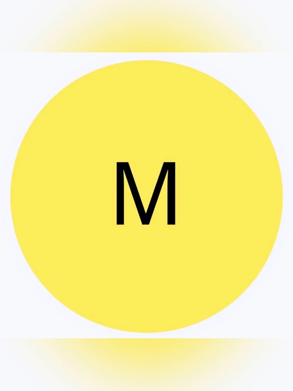30 SHIPPING STICKERS - 2” ROUND - SIZE MEDIUM “M” - CLOTHING LABELS - YELLOW